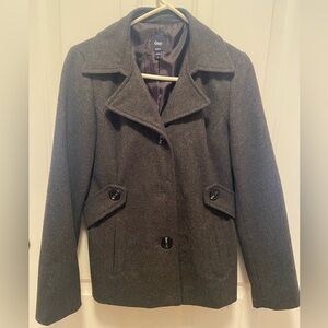 GAP Women's Charcoal Pea Coat